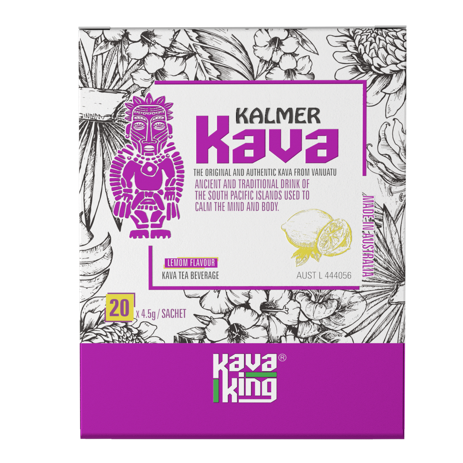 Kalmer Kava product packaging